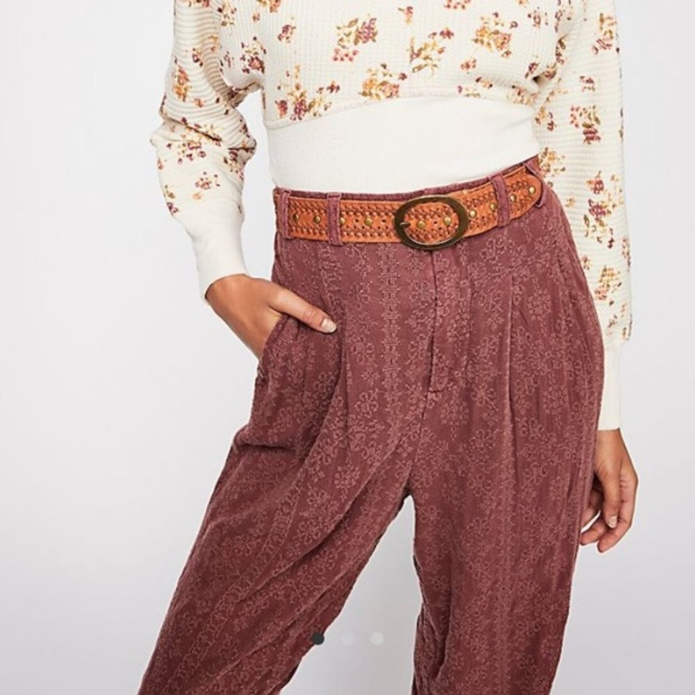 free people || embroidered pant